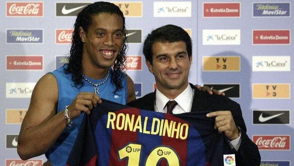 Ronaldinho y Laporta