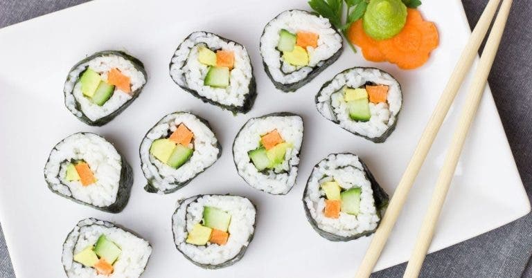 sushi vegano