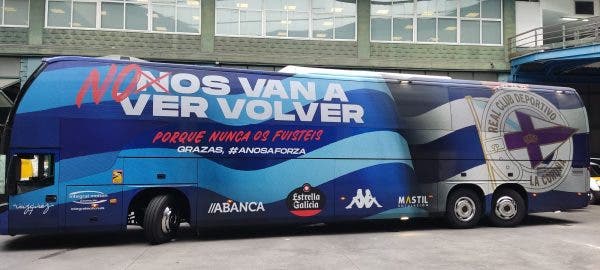 autobús deportivo de La Coruña 
