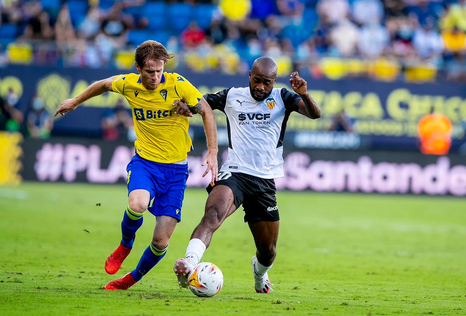 Álex Fernández, en la rampa de salida del Cádiz CF