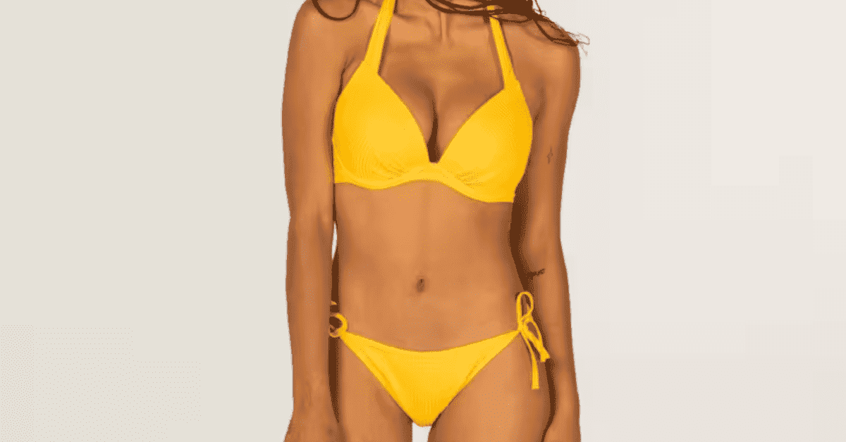 bikini amarillo Decathlon