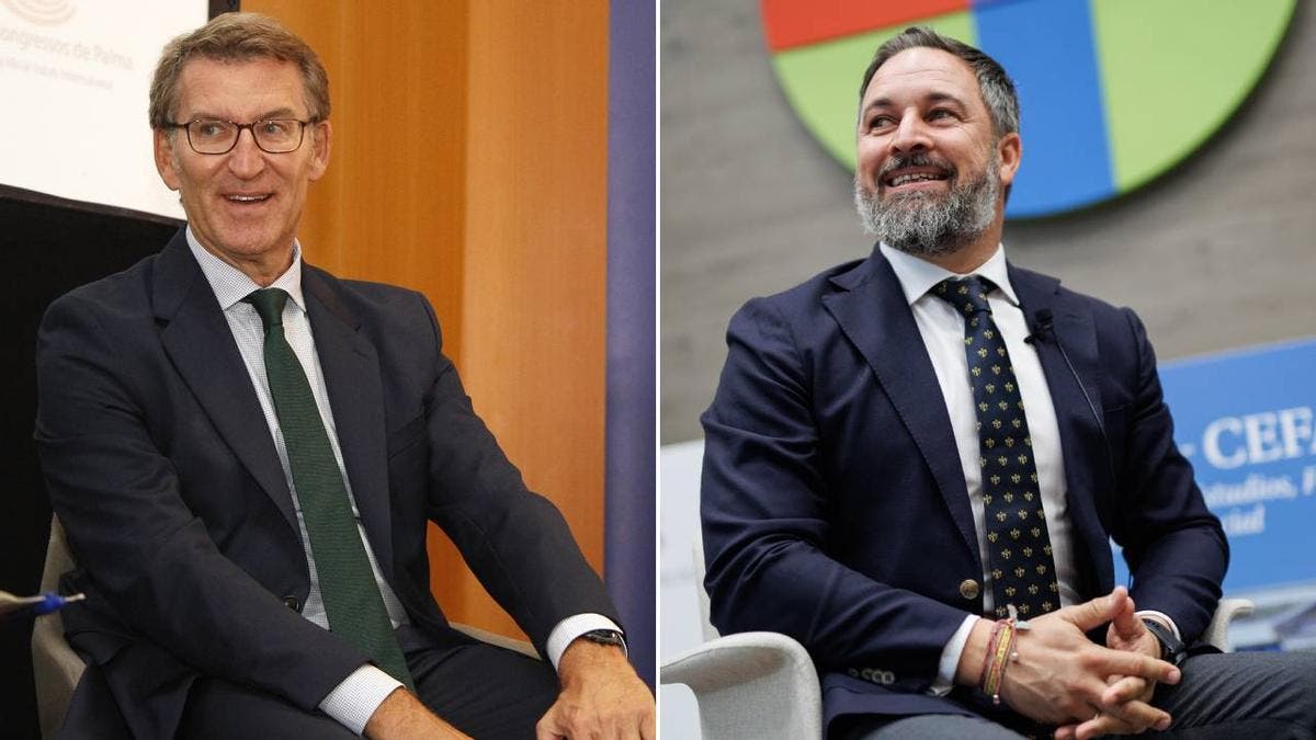 Feijóo y Abascal en una imagen conjunta relacionada con la dinámica política entre PP y Vox.
