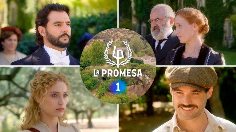 Fotografía de los personajes principales de la serie "La Promesa".