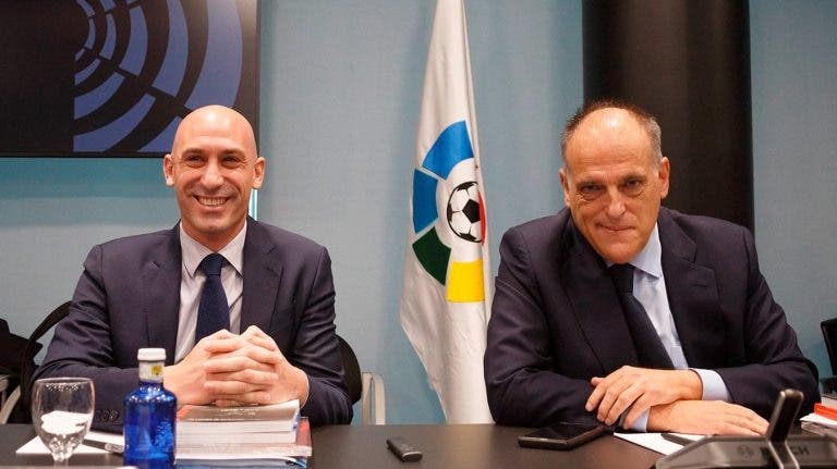 Javier Tebas ha aprovechado para airear trapos sucios de Luis Rubiales