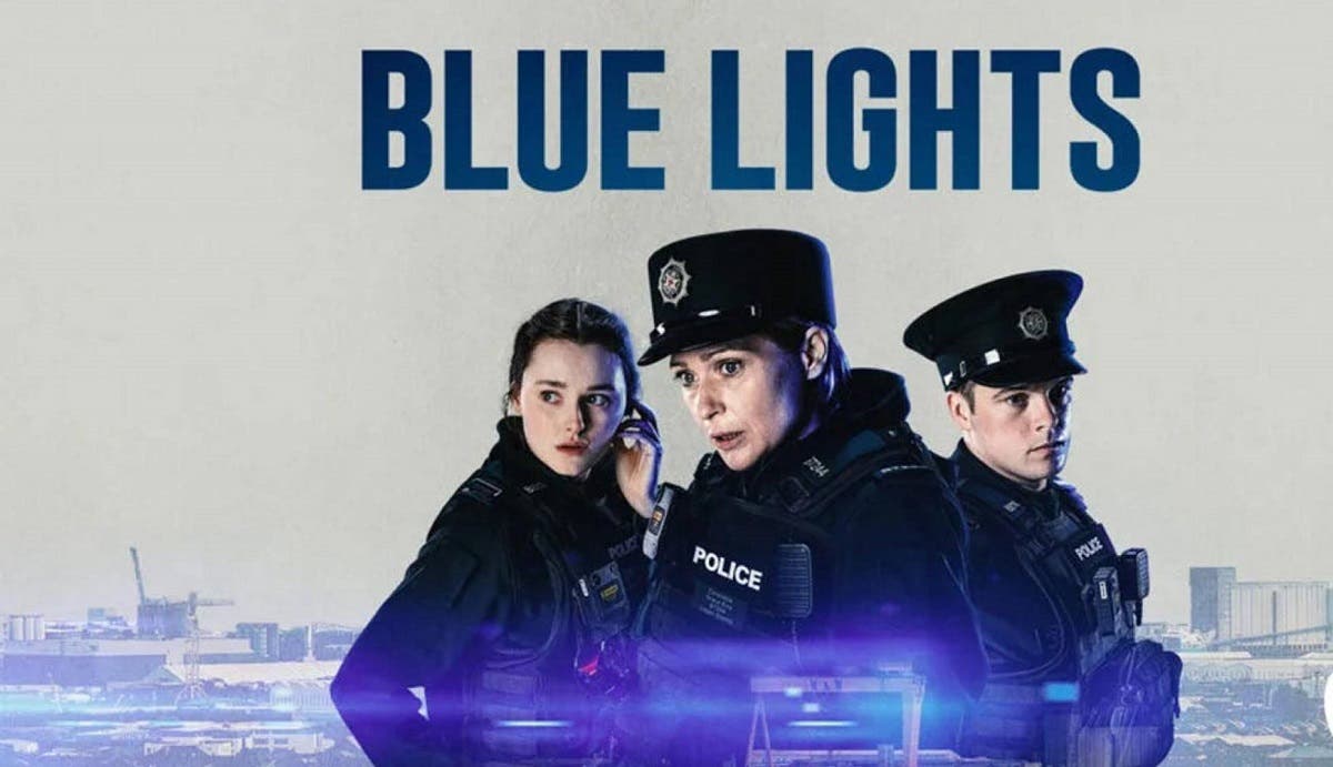 Portada de la serie "Blue Lights" de series Movistar, destacada para septiembre 2023.