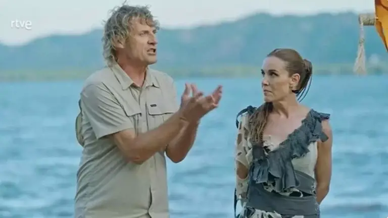 Julian Iantzi y Raquel Sánchez Silva en una imagen referencial vinculada a "El Conquistador TVE".