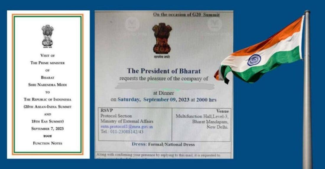 Comunicado oficial del Primer Ministro sobre el cambio de nombre de India a Bharat