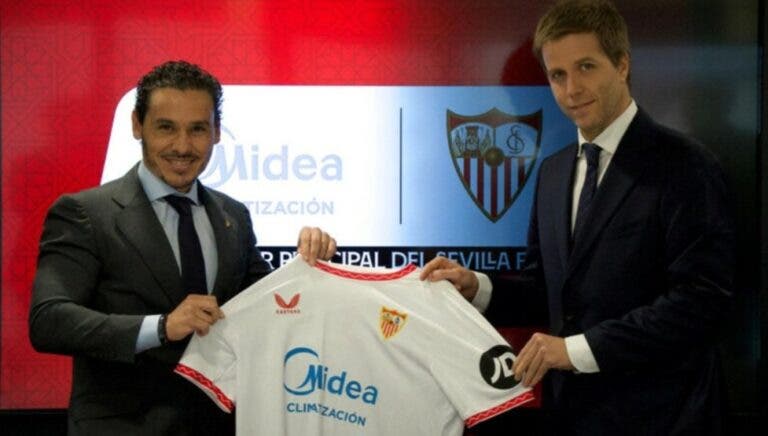 Presentacion camiseta sevilla MIDEA
