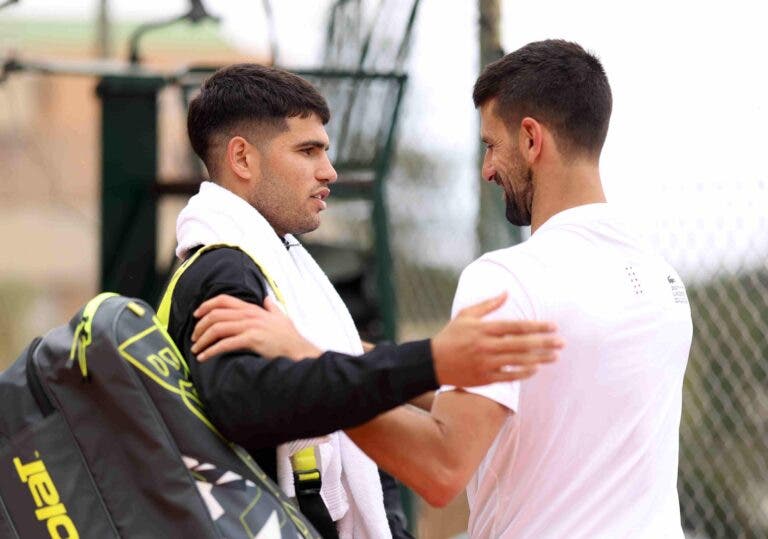 Carlos Alcaraz y Novak Djokovic