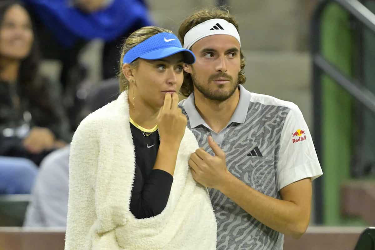 Stefanos Tsitsipas y Paula Badosa