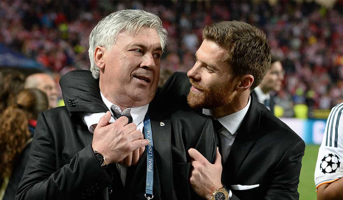 Ancelotti y Xabi Alonso