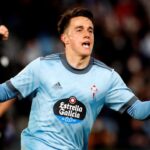 Franco Cervi celebrando su regreso a Rosario Central tras su paso por el RC Celta y el Benfica