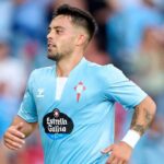 Fran Beltrán durante un partido con el Celta de Vigo, pretendido por Míchel para reforzar el centro del campo del Girona FC
