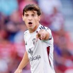 Riki Rodríguez, nuevo mediocentro del Deportivo de La Coruña, durante un partido con el Albacete.