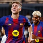 Fermín López celebra un gol con la camiseta del FC Barcelona durante la temporada 2025-26, jugador cuyo valor de mercado ha subido de 70 a 100 millones de euros