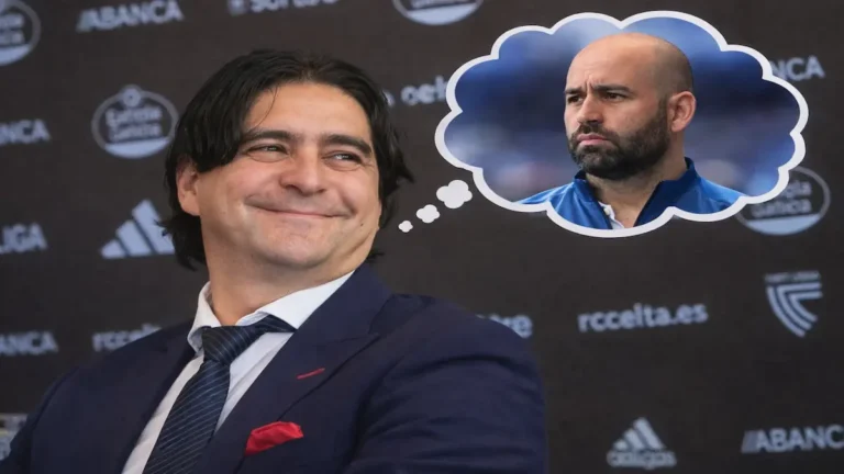 Marco Garcés, director de fútbol del RC Celta, analizando el mercado de fichajes de invierno.