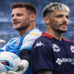 Bachmann y Ximo Navarro durante un entrenamiento en Abegondo, preparando su regreso con el Deportivo.