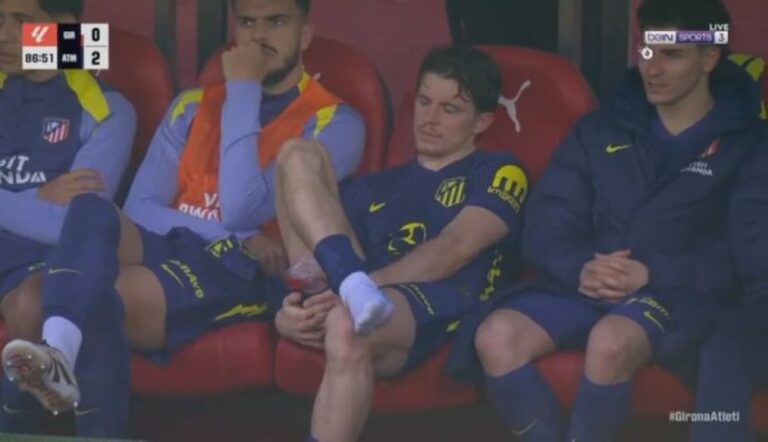 Conor Gallagher se retira molesto del campo tras ser sustituido por Simeone ante el Girona