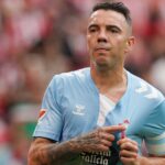 Iago Aspas durante un partido del Celta, representando la veteranía frente a la juventud de la plantilla