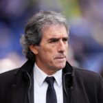 Guillermo Almada, nuevo entrenador del Real Oviedo, durante su debut ante el RC Celta en el Carlos Tartiere.