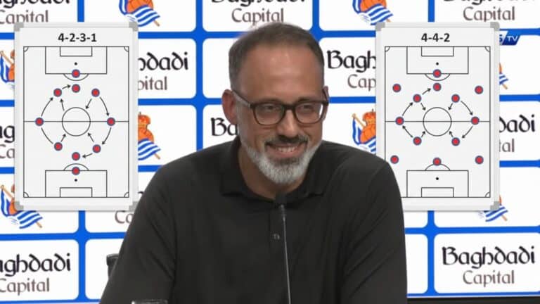 Matarazzo en conferencia de prensa. El entrenador de la Real define su esquema para el debut en LaLiga