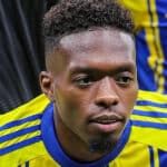 Álvaro Djaló con la camiseta del Athletic Club antes de su cesión al Al Gharafa de Qatar, donde espera para regresar al equipo de Ibaigane en verano