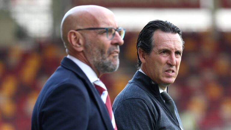 Monchi y Unai Emery juntos, representando el proyecto de RedBird para el nuevo Sevilla FC en 2026