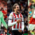 Infografía de los jugadores que salieron del Valencia CF en 2025 y su rendimiento actual en sus nuevos clubes