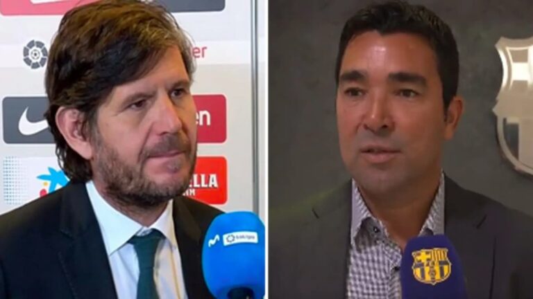 Mateu Alemany, nuevo director de fútbol del Atlético, y Deco, director deportivo del Barça, en competencia por Leon Goretzka.