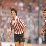 Ernesto Valverde y Cuco Ziganda, entrenadores de Athletic y Cultural Leonesa, que fueron pareja de ataque en los años 90.