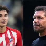 Julián Álvarez con gesto de frustración durante el derbi ante el Real Madrid en la Supercopa de España