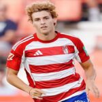 Jorge Pascual y José Arnáiz celebrando un gol con el Granada CF, próximos rivales de la UD Almería.