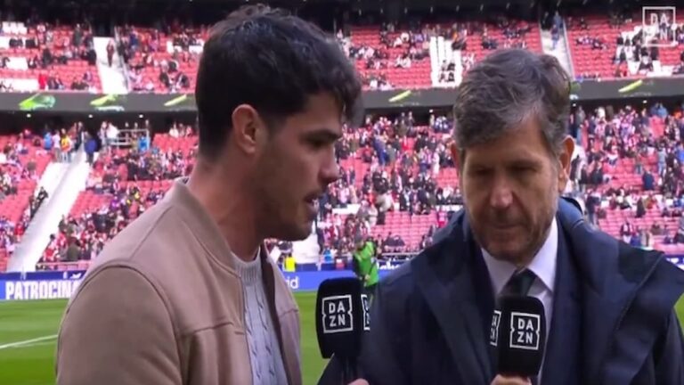 Mateu Alemany, director deportivo del Atlético de Madrid, durante su entrevista exclusiva en DAZN explicando el plan estratégico del club.