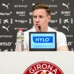 Marc-André ter Stegen durante su rueda de prensa de presentación con el Girona FC.