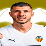 Guido Rodríguez celebrando con gesto firme, nuevo fichaje del Valencia CF