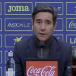 Marcelino García Toral, entrenador del Villarreal CF, durante la rueda de prensa previa al partido contra el Getafe en el Coliseum.