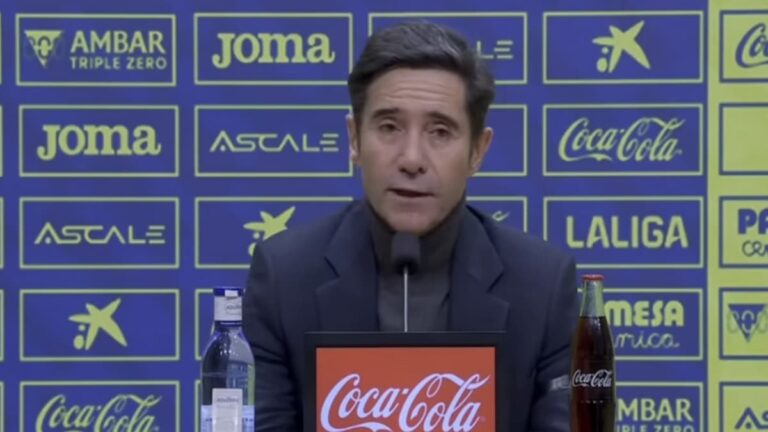 Marcelino García Toral, entrenador del Villarreal CF, durante la rueda de prensa previa al partido