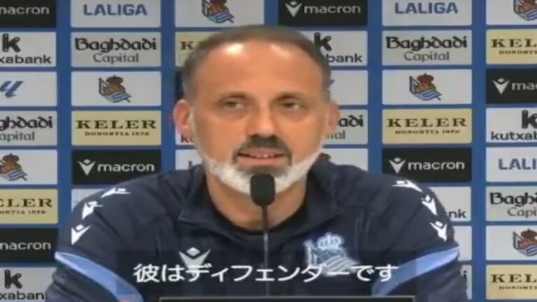 Pellegrino Matarazzo en rueda de prensa pidiendo el apoyo de la afición para el partido de Copa contra Osasuna.