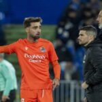 Jon Aramburu celebrando el gol de la victoria de la Real Sociedad ante el Getafe en el Coliseum