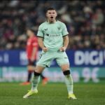 Gorka Guruzeta celebrando el gol del empate del Athletic ante Osasuna en el Estadio El Sadar