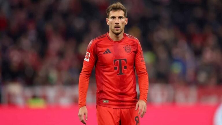 Leon Goretzka con la camiseta del Bayern Munich, objetivo del Atlético de Madrid en el mercado de invierno.