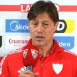 Almeyda analiza la dura derrota del Sevilla ante el Levante en el Pizjuán.
