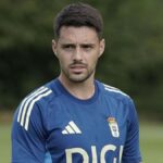 Josip Brekalo y Oier Luengo durante un entrenamiento del Real Oviedo.