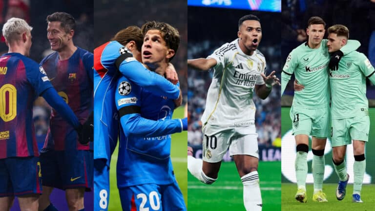 Los cuatro equipos españoles que se disputan un lugar en los playoffs de la Champions