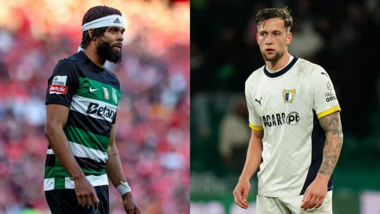 Montaje de los centrales Jeremiah St. Juste y Justin de Haas, objetivos del Valencia CF.