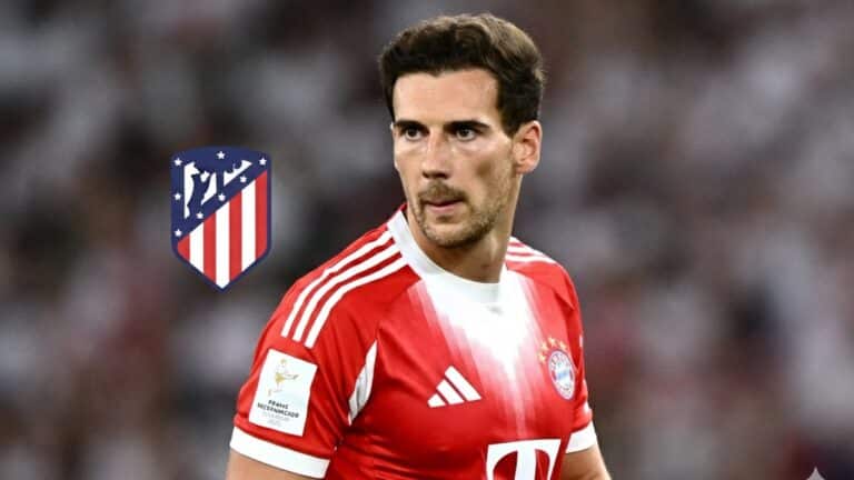 Leon Goretzka con gesto serio, vinculado al fichaje por el Atlético de Madrid tras finalizar su etapa en el Bayern Múnich.