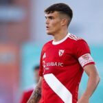 Iker Muñoz, capitán del Sevilla Atlético, durante un partido con el filial sevillista.