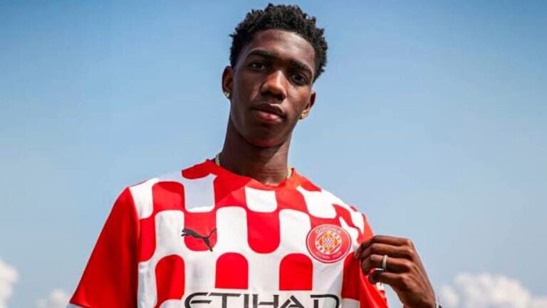 Yáser Asprilla, extremo del Girona, objetivo prioritario del RCD Mallorca en el mercado de enero de 2026.