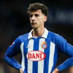 Antoniu Roca, extremo del RCD Espanyol, durante un partido.