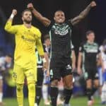 Natan Bernardo de Souza, defensa central del Real Betis, durante un partido de LaLiga.